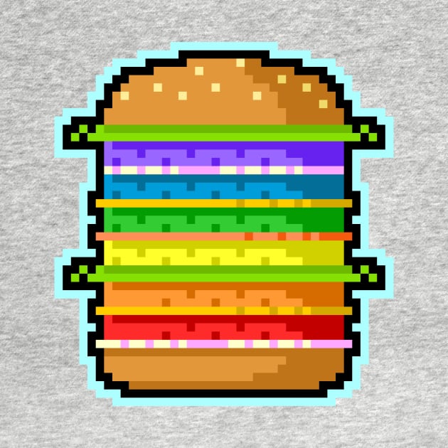 Pixel Hamburger by sombrasblancas